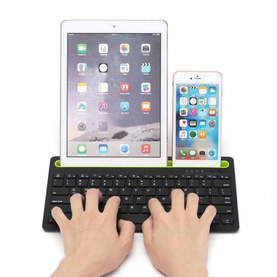 Wireless Bluetooth 3.0 Keyboard Stand Holder For iPhone/iPad/Macbook/Samsung/iOS/Android/Windows