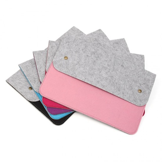 Multifunctional Wool Felt Sleeve Case Bag For Apple Macbook 12 Inch