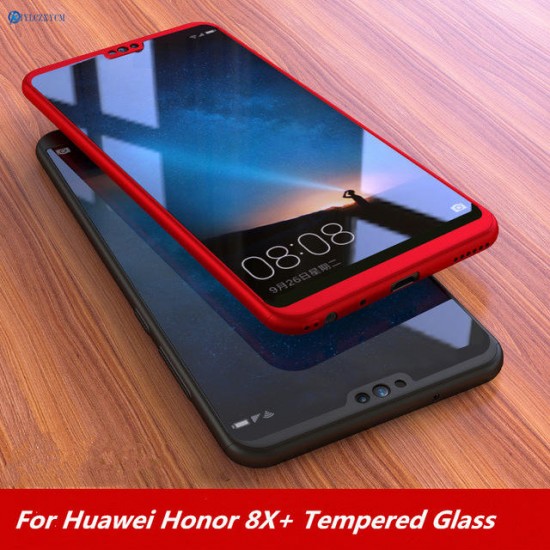 Bakeey 360° Full Hard PC Protective Case+Tempered Glass Screen Protector For Huawei Honor 8X