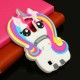 3D Cute Unicorn Horse Silicone Phone Case Shell Cover For LG K7/Q7/K8