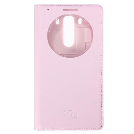 Filp PU Smart Leather Case With Open Window For LG G3 Smartphone