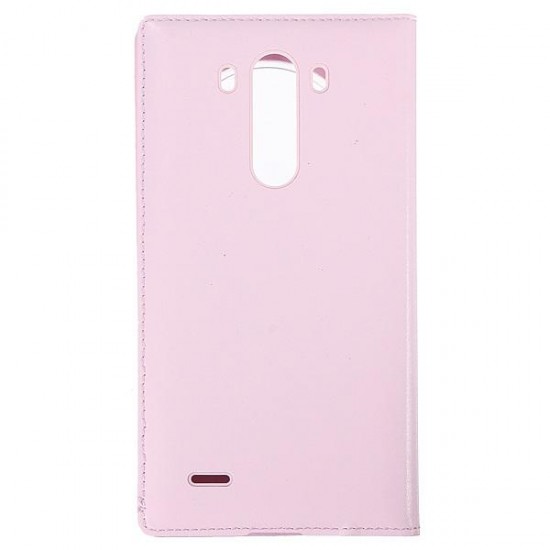 Filp PU Smart Leather Case With Open Window For LG G3 Smartphone