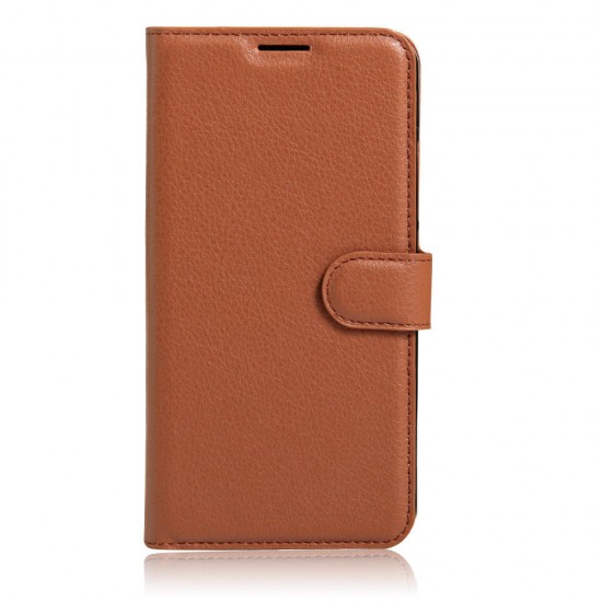 Litchi Flip Wallet Card Slots Bracket PU Leather Phone Case For Meizu Pro 6 Plus Global Version