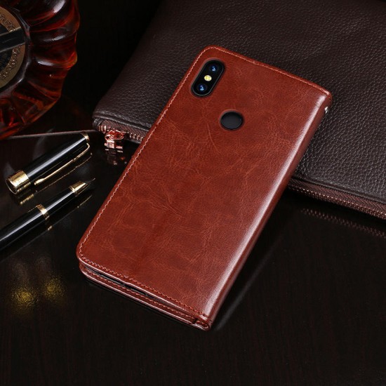 Bakeey Luxury Flip Magnetic Card Slot With Stand PU Leather Protective Case For Umidigi S3 Pro