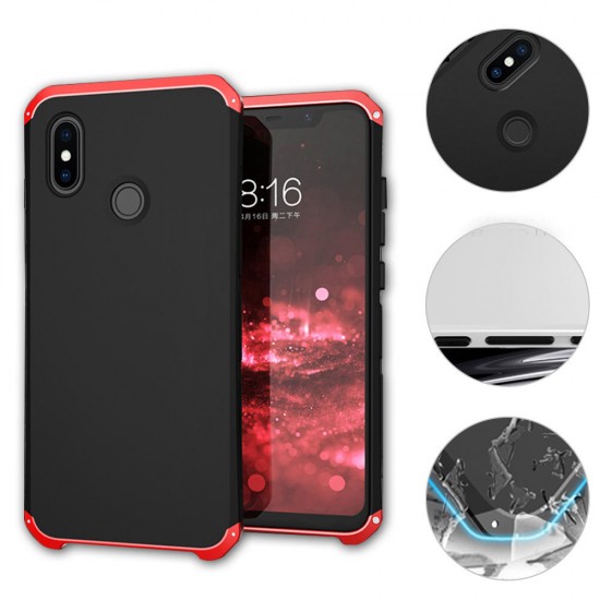 Bakeey 3 in 1 Aluminum Metal Frame Plastic Shockproof Protective Case For Xiaomi Mi8 Mi 8