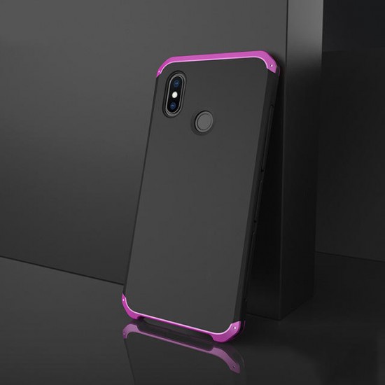 Bakeey 3 in 1 Aluminum Metal Frame Plastic Shockproof Protective Case For Xiaomi Mi8 Mi 8