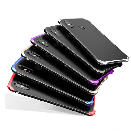 Bakeey 3 in 1 Aluminum Metal Frame Plastic Shockproof Protective Case For Xiaomi Mi8 SE