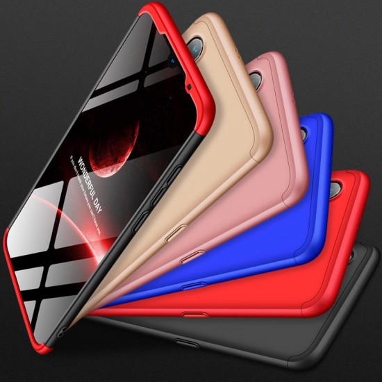 Bakeey 3 in 1 Double Dip 360° Hard PC Full Protective Case For Xiaomi Mi9 / Mi 9 Transparent Edition