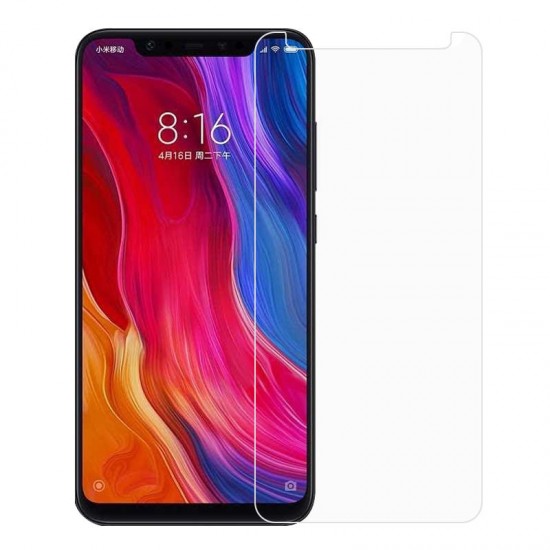 Bakeey Fabric Splice Protective Case+Tempered Glass Screen Protector For Xiaomi Mi 8 Mi8