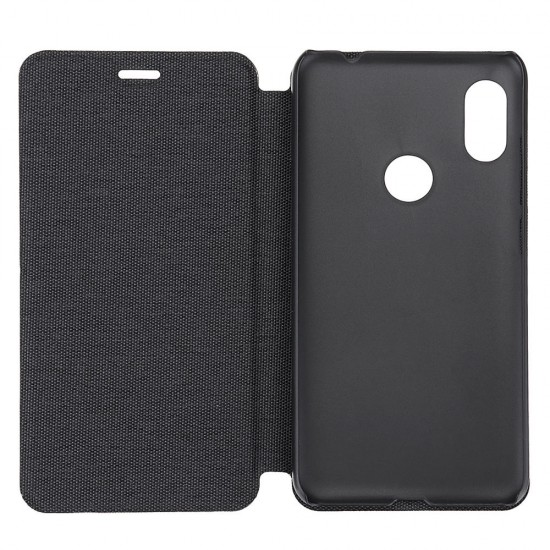 Bakeey Flip Shockproof Fabric Edge Full Body Protective Case For Xiaomi Redmi Note 6 Pro