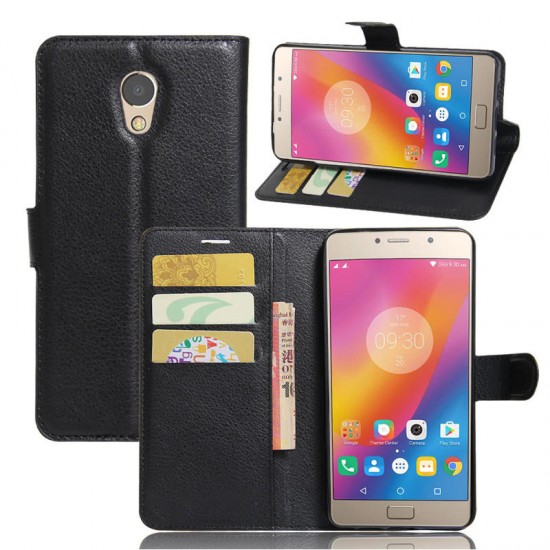 Litchi Flip Wallet Stand PU Leather Case For Lenovo ZUK Vibe P2