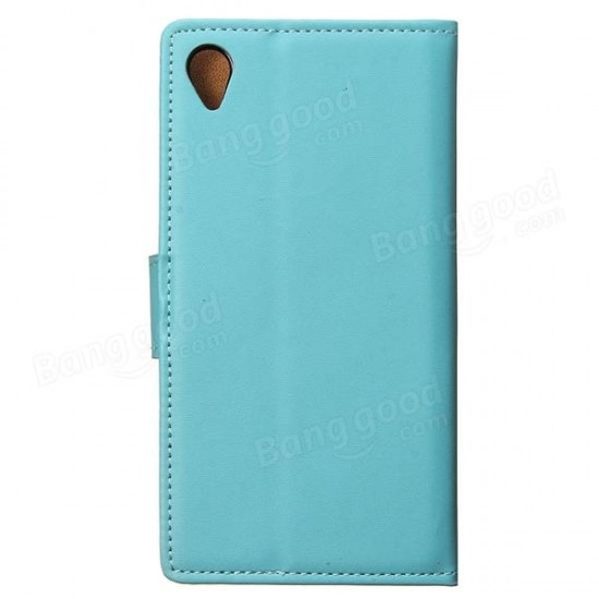 Mohoo Magnetic Flip Leather Case Wallet Cover Stand For Sony Xperia M4 Aqua