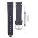 20mm 22mm Shock Resistant Leather Replacement Strap Watch Band Spring Pars Tool Wristband