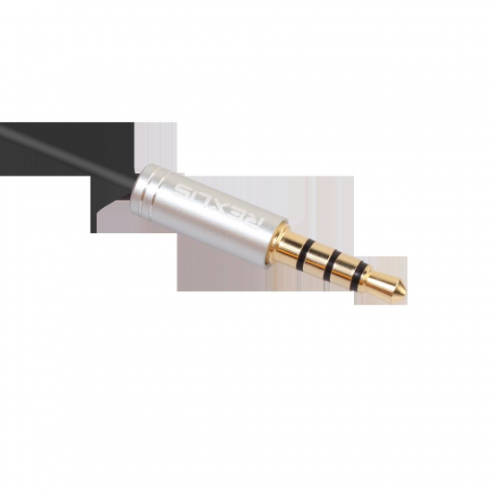 3.5mm Headphone Jack + Mic Audio Splitter Gold-Plated Extension Aux Cable Adapter for Mobile Phone