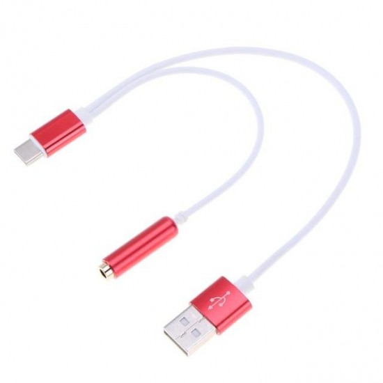 Bakeey 2 in 1 Type C to 3.5mm Audio Jack Headphone Adapter AUX Charging Cable for LeTV 2 Pro mi6