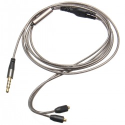 1.28M Replacement Audio Cord Cable with Mic for Shure SE215 315 535 846 UE900 Headphone