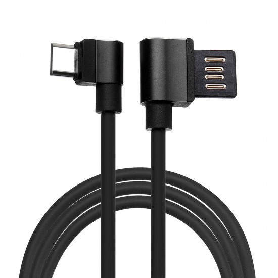 1.2M USB Type-C Data Cable Right-angle Design Fast Charging Cable For Samsung S8 Xiaomi Huawei