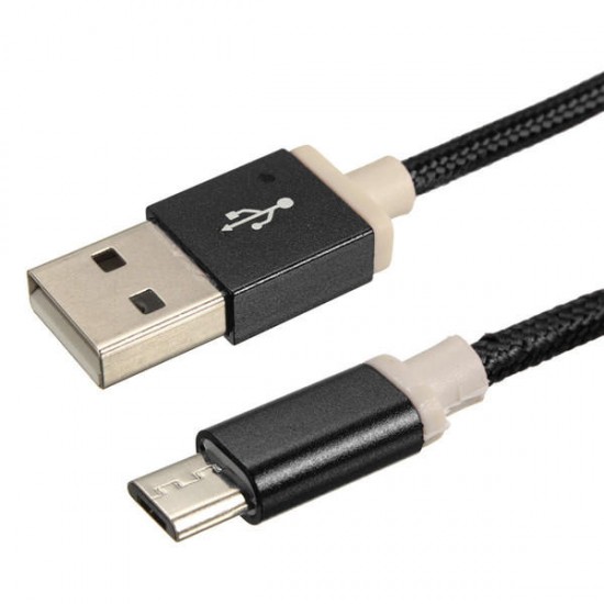 1.5M/5FT Braided Micro USB Charger Data Sync Cable Cord Dust-proof For Smartphone