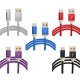 1.5M/5FT Braided Micro USB Charger Data Sync Cable Cord Dust-proof For Smartphone