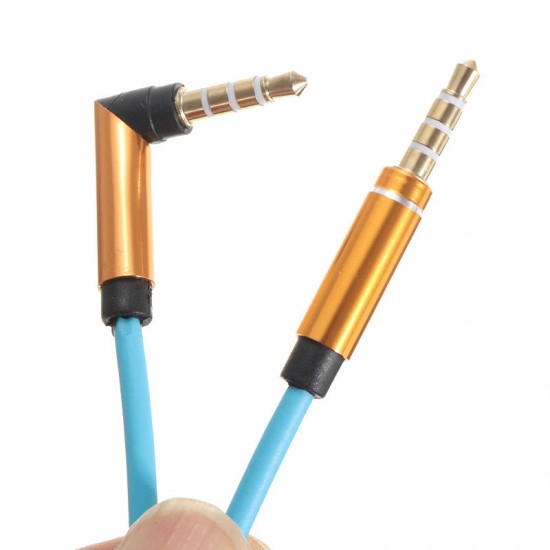 1M 3.5mm to 3.5mm Jack Audio Audio Gold Plug Cord Cable for Mobile Phone
