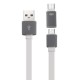 2 in 1 2.4A TPE USB 1M Type-C and Micro USB Cable for Samsung Xiaomi Huawei 2 in 1 2.4A TPE USB 1M Type-C and Micro USB Cable for Samsung Xiaomi Huawei