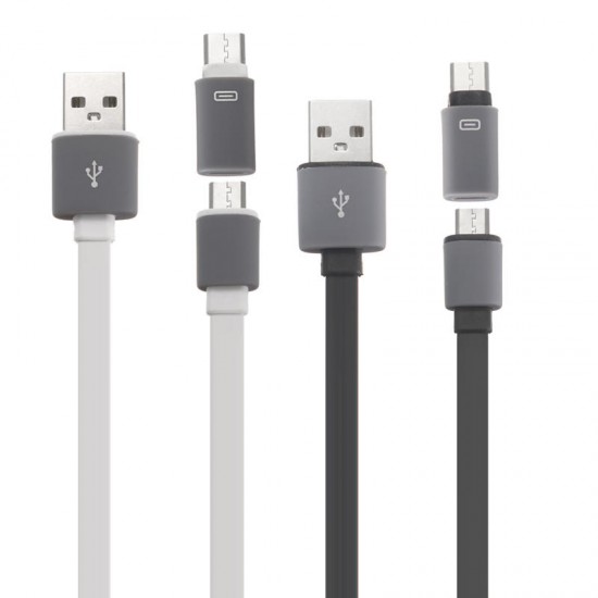 2 in 1 2.4A TPE USB 1M Type-C and Micro USB Cable for Samsung Xiaomi Huawei 2 in 1 2.4A TPE USB 1M Type-C and Micro USB Cable for Samsung Xiaomi Huawei