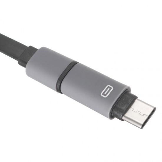 2 in 1 2.4A TPE USB 1M Type-C and Micro USB Cable for Samsung Xiaomi Huawei 2 in 1 2.4A TPE USB 1M Type-C and Micro USB Cable for Samsung Xiaomi Huawei