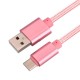 2.1A Braided Type C Data Sync Charging Cable 1m For OnePlus 5 Xiaomi 6 Samsung Note 8 S8