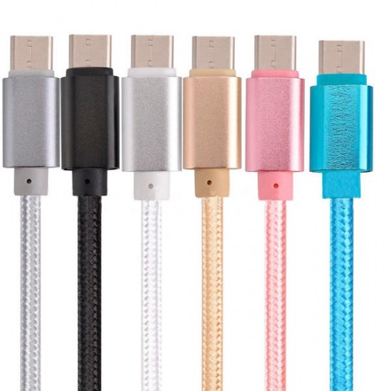Bakeey 2.1A Braided Type C Charging Data Phone Cable 0.25m For OnePlus5t Xiaomi Redmi 5Plus Huawei M