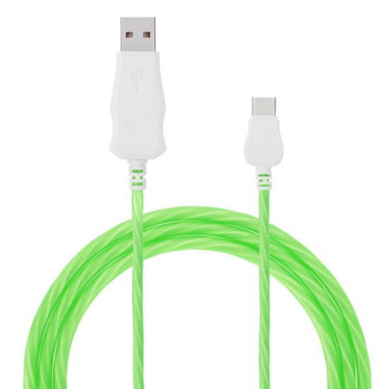 Bakeey 2.4A Flowing Light Type C Fast Charging Data Cable 1M For Smart Phone Tablet Bakeey 2.4A Flowing Light Type C Fast Charging Data Cable 1M For Smart Phone Tablet