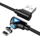 FLOVEME 90 Degree Angle Type C LED Magnetic Braided Fast Charging Data Cable 1M For Smart Phone FLOVEME 90 Degree Angle Type C LED Magnetic Braided Fast Charging Data Cable 1M For Smart Phone