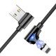 FLOVEME 90 Degree Angle Type C LED Magnetic Braided Fast Charging Data Cable 1M For Smart Phone FLOVEME 90 Degree Angle Type C LED Magnetic Braided Fast Charging Data Cable 1M For Smart Phone