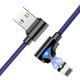 FLOVEME 90 Degree Angle Type C LED Magnetic Braided Fast Charging Data Cable 1M For Smart Phone FLOVEME 90 Degree Angle Type C LED Magnetic Braided Fast Charging Data Cable 1M For Smart Phone