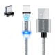 FLOVEME Micro USB LED Magnetic Braided Fast Charging Data Cable 2m For Redmi Note 5 Note 6 Pro S7 FLOVEME Micro USB LED Magnetic Braided Fast Charging Data Cable 2m For Redmi Note 5 Note 6 Pro S7