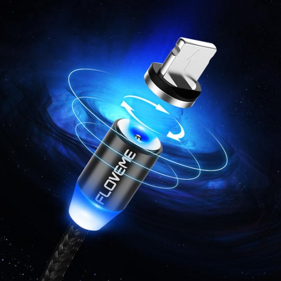 FLOVEME Micro USB LED Magnetic Braided Fast Charging Data Cable 2m For Redmi Note 5 Note 6 Pro S7 FLOVEME Micro USB LED Magnetic Braided Fast Charging Data Cable 2m For Redmi Note 5 Note 6 Pro S7