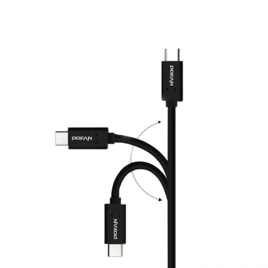 POFAN P09 1m Type-C to Type-C 3.0 USB Data Sync Cable for Mobile Phone POFAN P09 1m Type-C to Type-C 3.0 USB Data Sync Cable for Mobile Phone