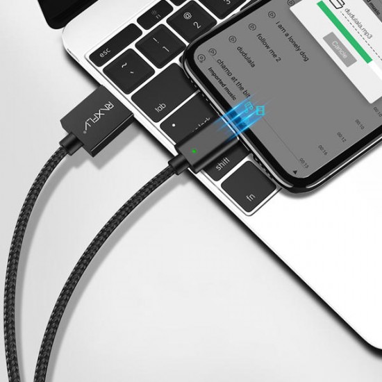 RAXFLY 2.4A Magnetic Type C Braided Charging Data Cable 1M For Onplus 6 5t Xiaomi Mi8 Mi A1 S9 RAXFLY 2.4A Magnetic Type C Braided Charging Data Cable 1M For Onplus 6 5t Xiaomi Mi8 Mi A1 S9