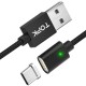 TOPK F-Line 2.4A Type C LED Magnetic Braided Fast Charging Data Cable 1M For Smart Phone Tablet TOPK F-Line 2.4A Type C LED Magnetic Braided Fast Charging Data Cable 1M For Smart Phone Tablet