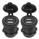 12V-24V Dual 2.1A+2.1A USB Car Cigarette Lighter Socket Power Adapter Car Charger