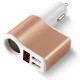 3.1A 2 Ports USB Fast Charging Car Charger With OLED Display Cigarette Lighter For iphone X 8/8Plus