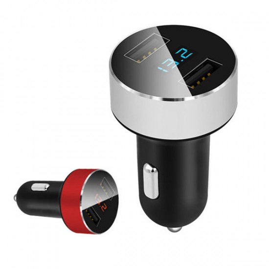3.1A Dual USB LED Display Quick Charge Car charger For iPhone X 8 Plus OnePlus 5 S8 Xiaomi 6
