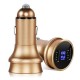 Aluminum 3.1A 2 USB Ports Digital LED Display Car Charger for Samsung Huawei iPhone iPad Aluminum 3.1A 2 USB Ports Digital LED Display Car Charger for Samsung Huawei iPhone iPad