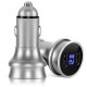 Aluminum 3.1A 2 USB Ports Digital LED Display Car Charger for Samsung Huawei iPhone iPad Aluminum 3.1A 2 USB Ports Digital LED Display Car Charger for Samsung Huawei iPhone iPad