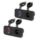 DC12-24V Cigarette Lighter Socket+2 Dual USB Ports+LED Digital Display Voltmeter For iphoneX Samsung DC12-24V Cigarette Lighter Socket+2 Dual USB Ports+LED Digital Display Voltmeter For iphoneX Samsung
