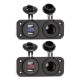 DC12-24V Cigarette Lighter Socket+2 Dual USB Ports+LED Digital Display Voltmeter For iphoneX Samsung DC12-24V Cigarette Lighter Socket+2 Dual USB Ports+LED Digital Display Voltmeter For iphoneX Samsung