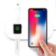 10W 2in1 Qi Wireless Charger Pad Charging Station For Apple Watch iPhone X 8/8Plus Samsung S9 S8