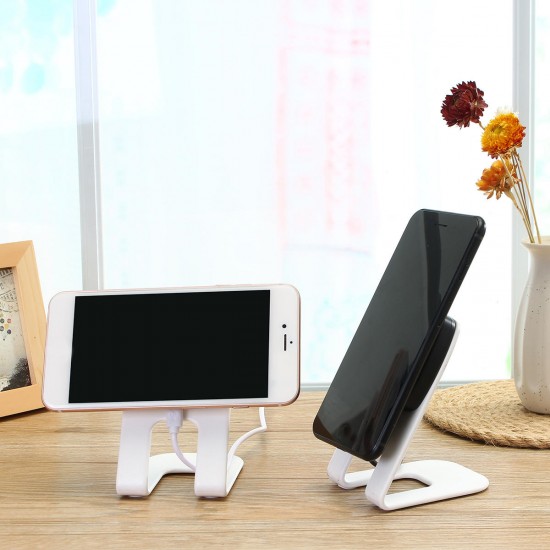 10W 9V Qi Wireless Fast Desktop Stand Charger for iPhone X Plus Samsung S8