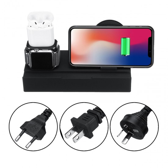 8 In 1 Qi Wireless Charger Fast Charging Phone Holder For iPhone/Samsung/Huawei/iPad/Apple Pencil/Apple Watch Series/Apple AirPods