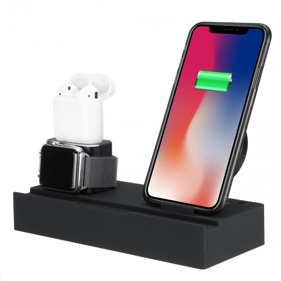 8 In 1 Qi Wireless Charger Fast Charging Phone Holder For iPhone/Samsung/Huawei/iPad/Apple Pencil/Apple Watch Series/Apple AirPods