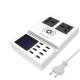Bakeey Qi Wireless Charger Pad 8 Ports USB Smart Charger with Led Display EU Plug Power Charger Bakeey Qi Wireless Charger Pad 8 Ports USB Smart Charger with Led Display EU Plug Power Charger